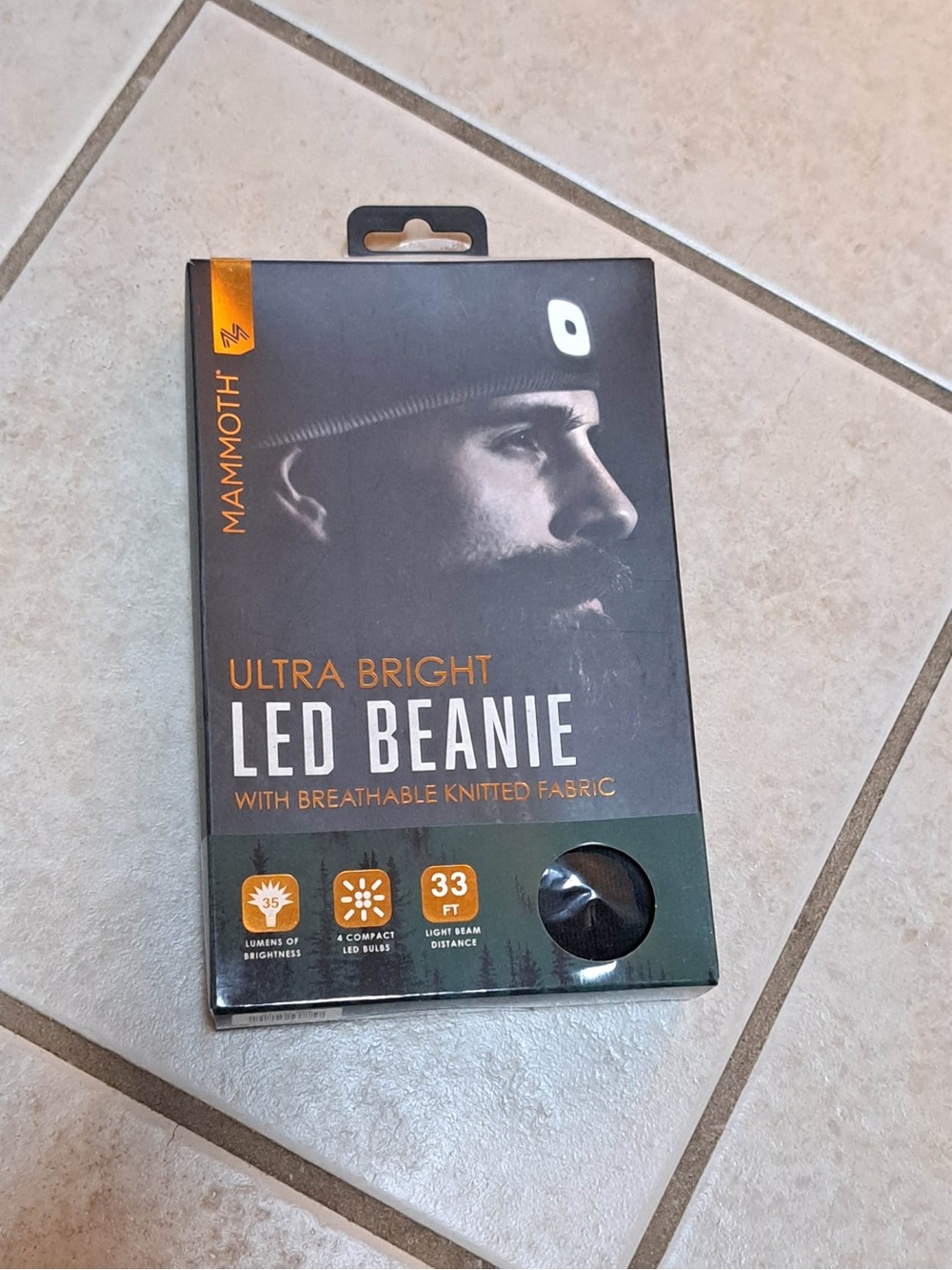 Mammoth Ultra Bright LED Beanie With Breathable Knitted Fabric